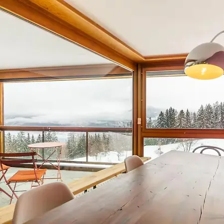 Дом отдыха Alpine Panorama Spacious Mountain Retreat Кран-Монтана